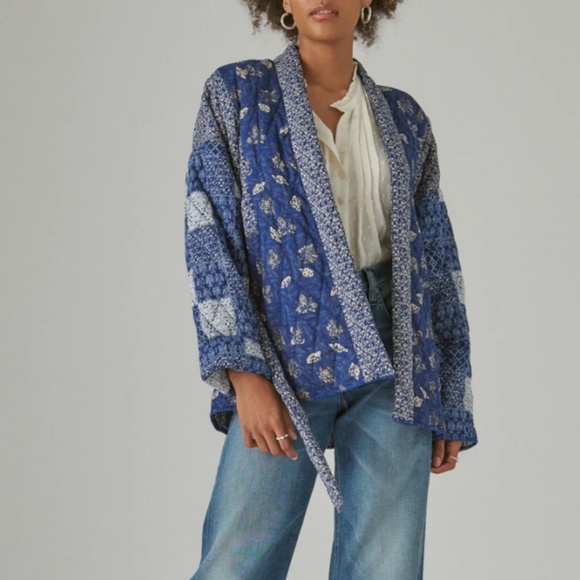 Lucky Patchwork Quilted Kimono_Women's Jacket - Picture 1 of 9